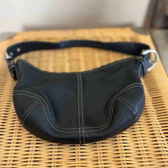 Coach Handbags - Coach Small Black Leather Soho Hobo Shoulder Bag 9541